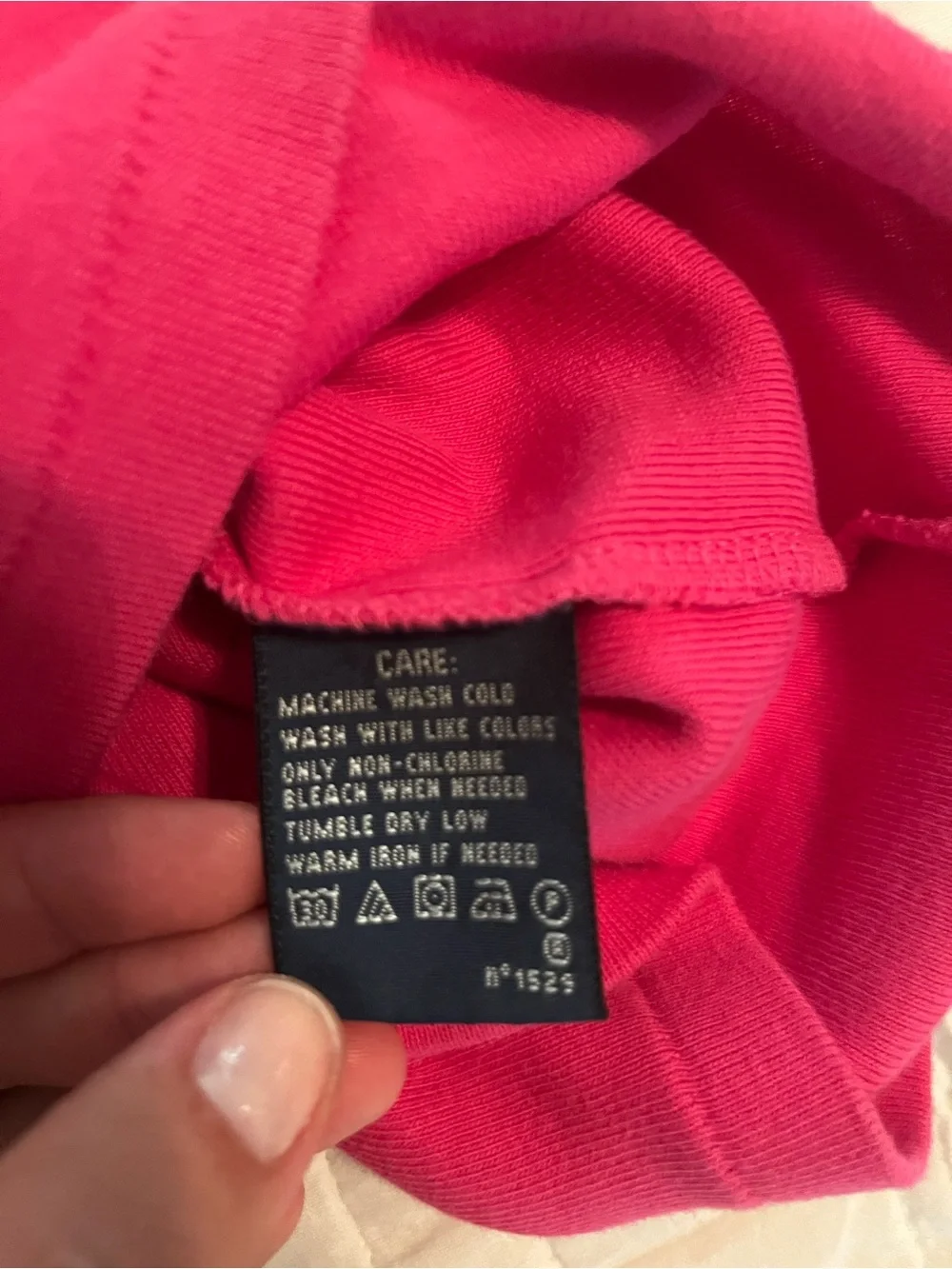 Ralph Lauren Girl’s Large or Women’s Small Pink T-Shirt Green Logo